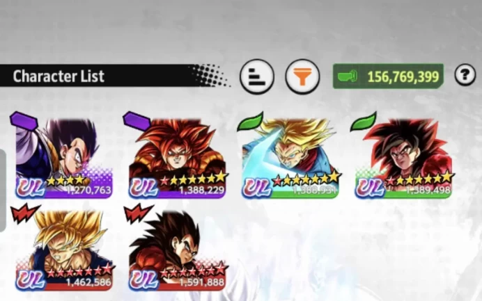 B29-IOS+Android-Meta-LR Vegito+6 UL(SS4 Goku+SS4 Vegeta Full Red Star+SS4 Gogeta)+Good Team GT+47 Legends +Vip Equipment+SS2 Gohan+Super Janemba