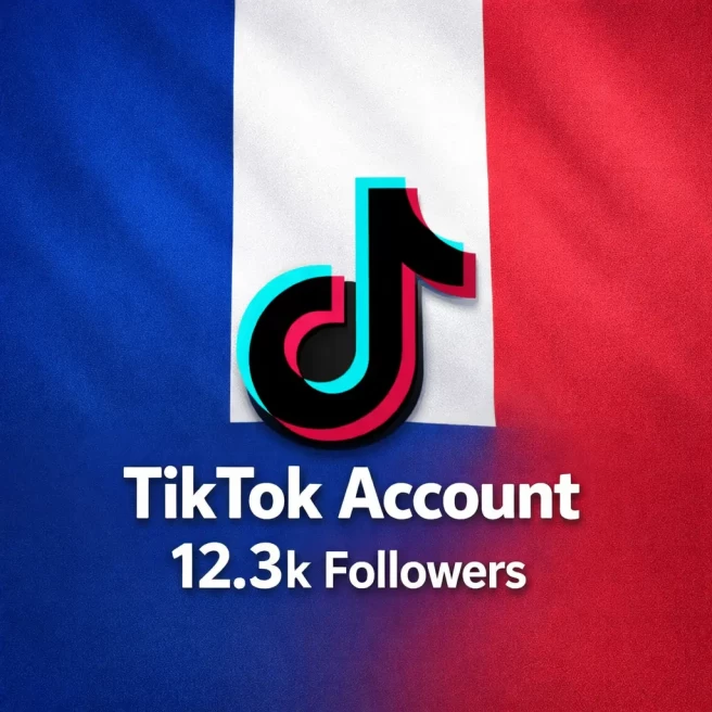 FR France| Account | TikTok Account 12.3k Real Followers 93.3k Likes Full access+Live Acess