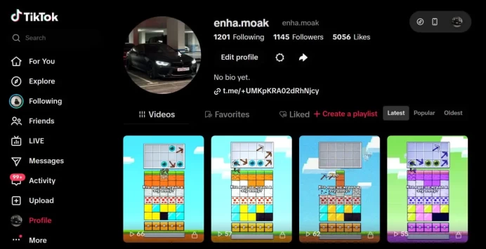 Real 1.100 Followers + Real 5.000 likes | Live Phone + Monetization + Live Studio can be activated | Full Mail Access