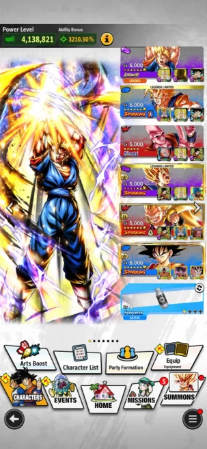 B35-IOS+Android-UL Super Buu Han+LR Super Vegito+Good Equipment+Piccolo 12 Red Star+Ultimate Gohan+Vegeta and Goku