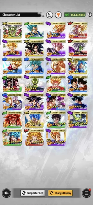 B36-IOS+Android-LR Vegito Full Red Star+6 UL(Trunks+Super Buu+SS4 Gogeta)+27 Legends+Good Equipment+21 Zenkai+Vegito Green+Gotenks+Trunks&Gohan