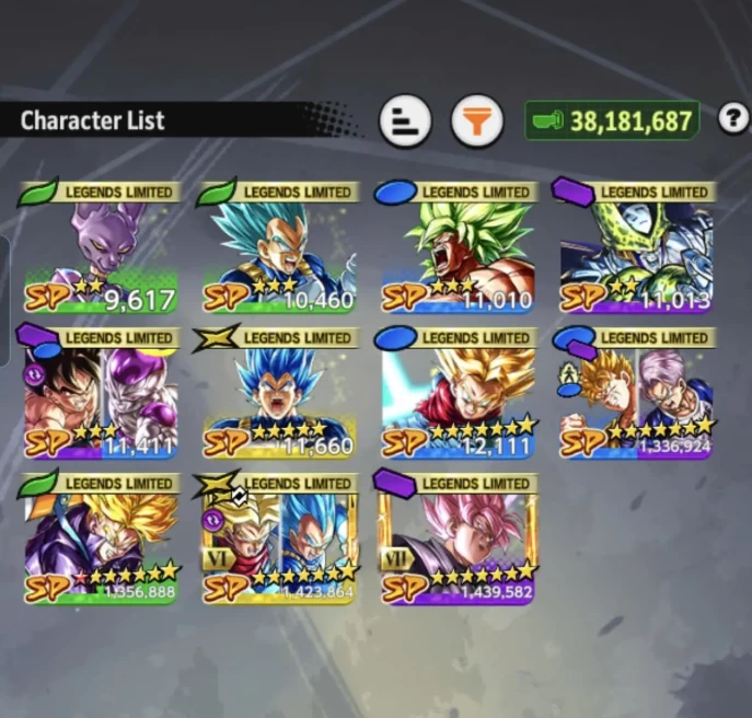B37-IOS+Android-Good Team Future+5 UL(Trunks Full Red Star+Zamasu+Rose)+Good Equipment+Rose Zenkai+Trunks and Vegeta Zenkai+Trunks and Gohan