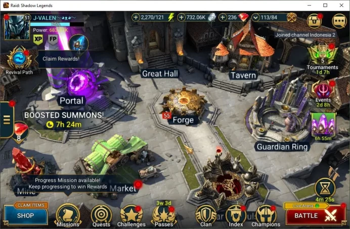 Lv51 683K Power|1 Mythic(Nais the Shadowthief)+22 Legend(Ninja,Alice,Visix,Dknight,Artor,Wukong,Etc)||Plarium|Check SS(RSL1383)