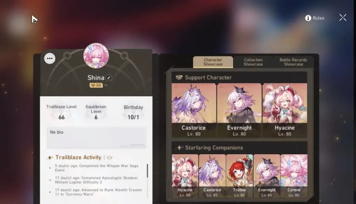 Asia|TL 66|Casto Prem Team+2 Sign|11 Limited|Firefly,B3,Sparkle E2,Ruan Mei,Dante,Topaz|Planarcadia|TakeMail|CheckSS(HSR6250)