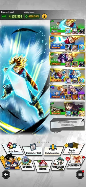 B40-IOS+Android-Full Team Trunks-UL Trunks Full Red Star+LR Piccolo+Trunks Zenkai+Trunks Purple+Trunks&Vegeta+Trunks&Gohan+Good Equipment