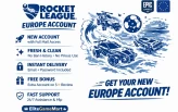 Europe ⮞ Rocket League ⮞ Full Access Epic & Email ⮞ Instant Delivery 24/7 #GGWP12