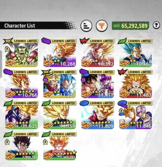B44-IOS+Android-UL Trunks Full Red Star+LR(SS3 Goku+Super Vegito Full Red Star)+14 Legends Limited+Equipment+SS3 Vegeta+Vegito Green+SS2 Goku