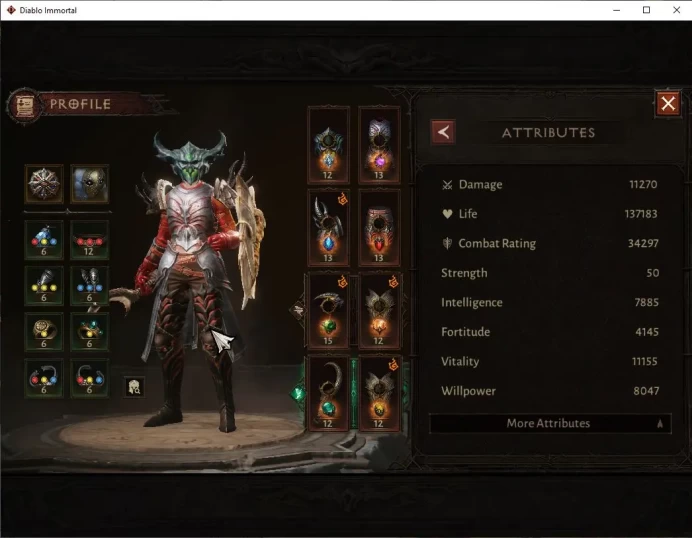 SEA - Izual|Change Server On|Lv60(528)|Necromancer|34k CR|Reso 480|Paragon Maledictor|Inferno I|Hell Lv 15|Check(DI1162)
