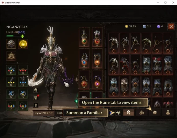 SEA - Verathiel|Change Server On|Lv60(602)|Demon Hunter|35k CR|Reso 420|Paragon Maledictor|Inferno I|Hell Lv 16|Check(DI1163)