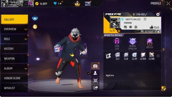 Indonesia|M1887 Sterling,Emerald Power,Fist FrostFire,etc + Agumon Pet|194 Vault + 91 Bundle Angel,Naruto,JJK|Log Google|FF1397
