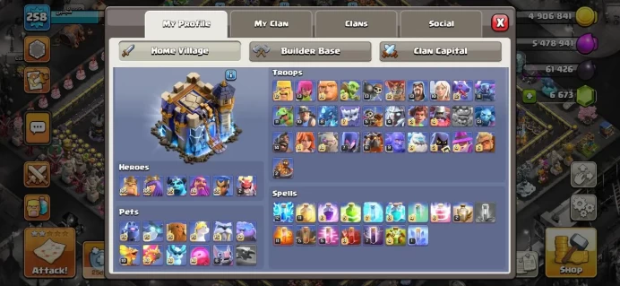 Th_18(XP 258)(FULL MAX)(6 K GEM)(17 SKIN HERO & 2 SKIN MAP)(26 EQUIPMENT EPIC MAX)(4 K STARWAR)(LIFTIME WARANTY)