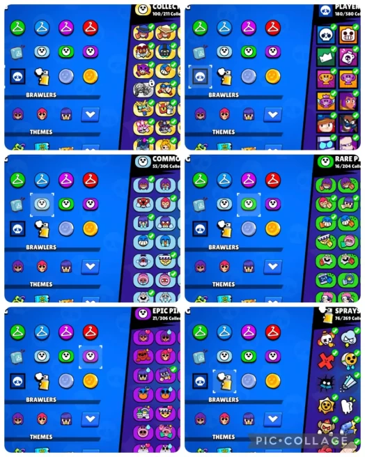 OP BRAWL STARS ACC || 22K TROPHIES || 72/101 BRAWLERS 7 MAX || SEXY SKINS || EMOTES AND SPRAYS AS WELL ||  82 SKINS TOTAL || VB16