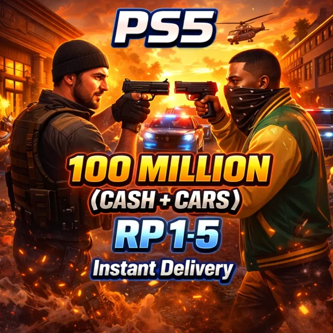 PS5 | 100 Million Cash + Deluxo | RP 1-5  | Modded Account | Instant Delivery | PS5AR1010