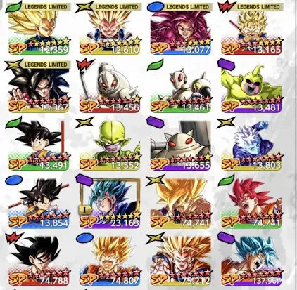 B47-IOS+Android-Full Team Daima+LR SS3 Goku Full Red Star+SS4 Goku GT Full Red Star+SS4 Goku 10 Red Star+SS3 Vegeta Mini+Goku Mini+Equipment