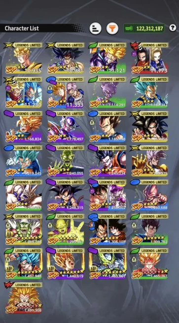 B49-IOS+Android- UL Super Buu+LR(Vegito Full Red Star+Piccolo)+29 Legends+Good Equipment+Gotenks 13 Red Star+SS2 Goku 12 Red Star+Vegito Green