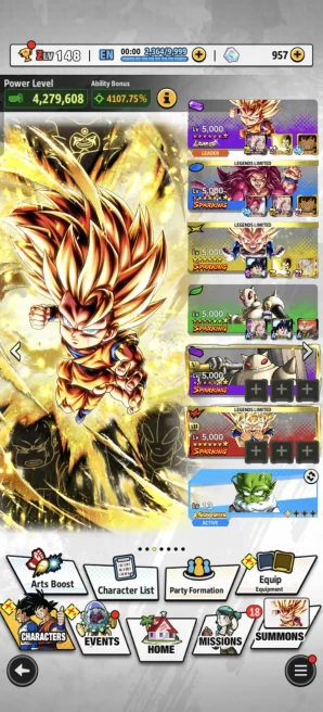 B52-IOS+Android-Full Team Daima+LR SS3 Goku Full Red Star+SS4 Goku+SS3 Vegeta Mini+Goku Mini Zenkai+Equipment