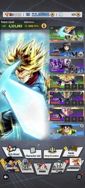 B54-IOS+Android-Team Future-5 UL(Trunks Full Red Star+Zamasu+Rose)+Good Equipment+Rose Zenkai+Cell Zenkai+Trunks and Gohan+Broly+God Goku Zenkai