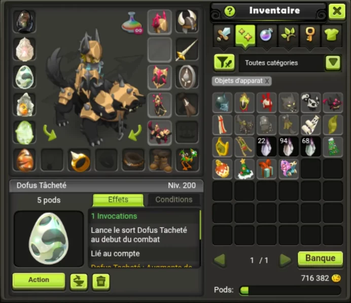 [Kelerog] Cra LVL 200 +5M Kamas/Skins/Parchote 100 - Non Certifié - Compte UP à la main - Instant Delivery !