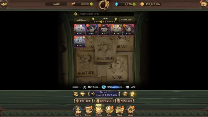 Asia|6M CC|2128 Dm|3 LR+11 UR+ Many Collab|Roxy,Helbram,Salos,Meresca,Tristam,Sabunak2/6,KDiane3/6,Thor4/6,Etc|CodeOnly(SDS4102)