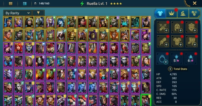 Starter acc with Hilvi : 95k energy / 61 mln coins / Kreela, Roxam, Bystophus, Arix, Ninja + 20 Login Legendaries / Daithi