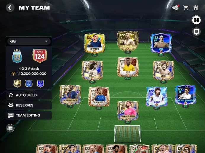 FCM30:  FC FIFA MOBILE All Platform Global  - Over  124/140B  Value - 127M gold   