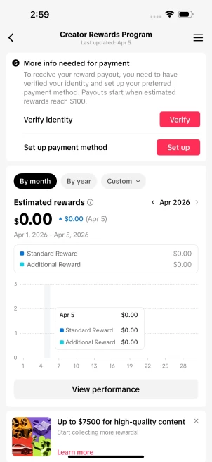 [Discounted] US Monetized Creator Rewards Program Account | 20K Authentic Followers & 101K Likes | Verified Screenshots + Acc in Good Standing