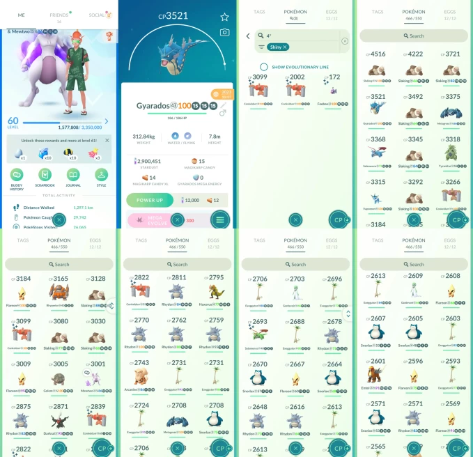 AC1398 -lv 60 Mystic | x21 3000CP | x184 2000CP | x35 Legendary | x3 SHUNDO | x106 shiny | x25 100IV | Shiny Guzzlord Darkrai | Mewtwo Salamence