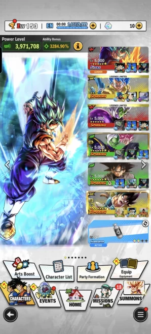 B57-IOS+Android-UL Vegito Blue+12 Legends Limited+15 Zenkai+Equipment+Good Team