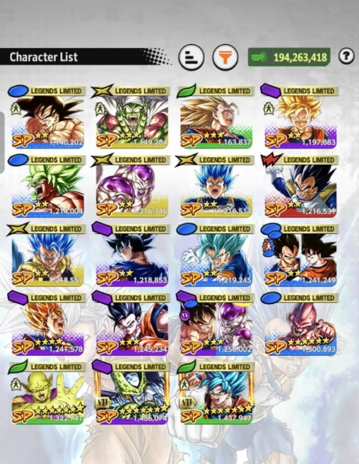 B58-IOS+Android-UL(Super Buu Full Red Star+Buu Kid)+19 Legends Limited+Equipment+Good Team+Piccolo+Cell Zenkai+God Goku Zenkai
