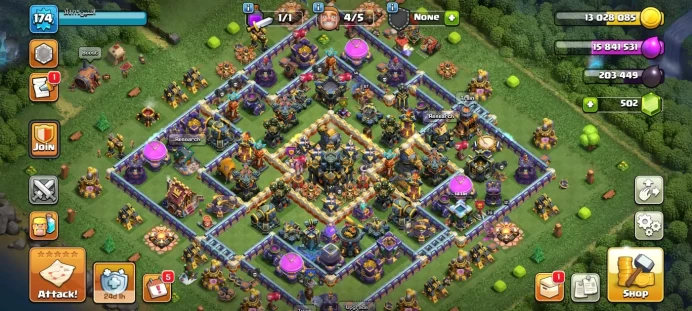 Town hall 17 Xp 175, 4 equipment epic,C5925