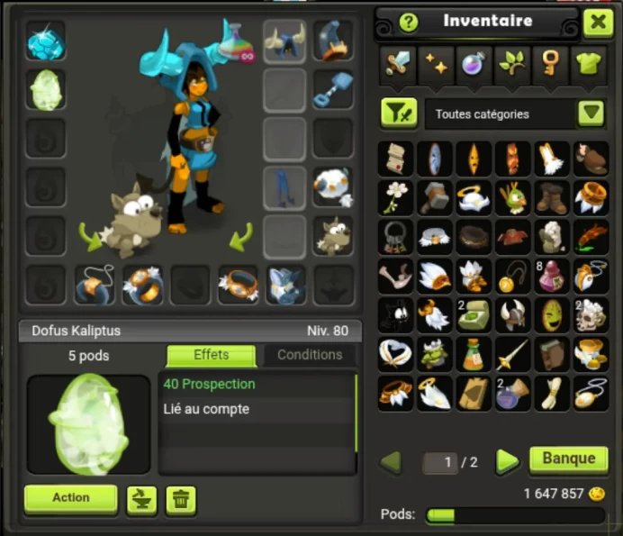 [Kelerog] Osamodas LVL 128 +1,6M Bonus Kamas - Non Certifié - Compte UP à la main - Instant Delivery !