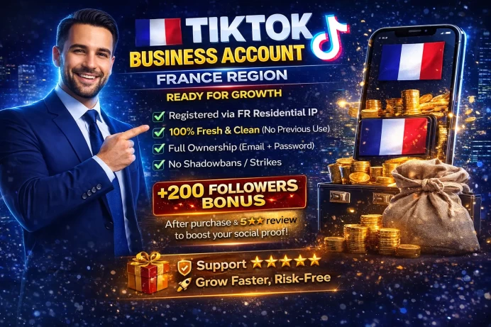 2# FR TikTok Business | France Region | Ready for Growth | Premium French Asset — Optimized for EU Algorithms & Brand Success.