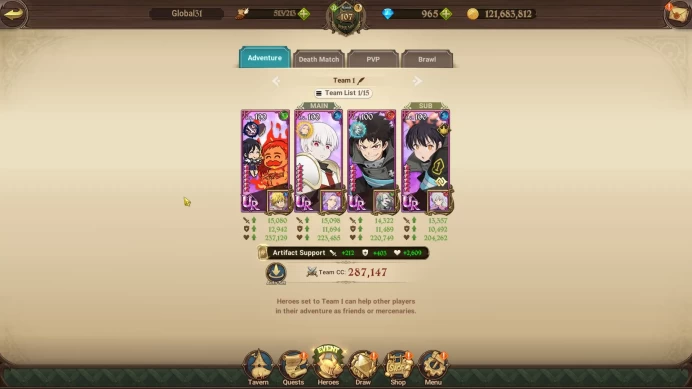 Global|3,5M CC|965 DM+118 LS|2 LR+4 UR+Full Collab FF|Roxy2/6,Elizabeth,Salos,Meresca,Skuld,ODK,Sho,Shinra,Etc|CodeOnly(SDS4110)