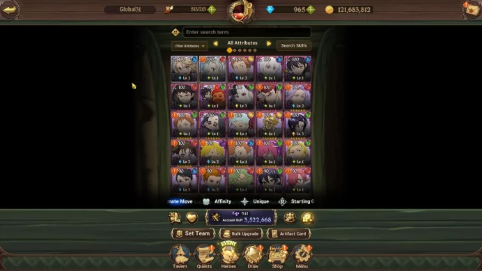 Global|3,5M CC|965 DM+118 LS|2 LR+4 UR+Full Collab FF|Roxy2/6,Elizabeth,Salos,Meresca,Skuld,ODK,Sho,Shinra,Etc|CodeOnly(SDS4110)