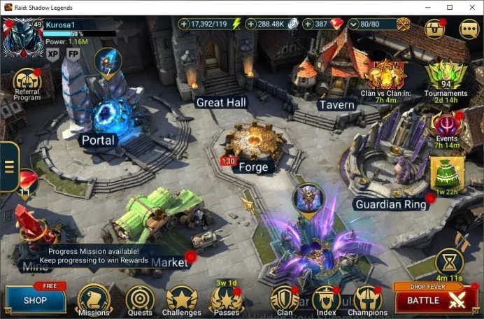 Lv49 1,1M Power|1 Mythic(Kurosa)+28 Legend(Ninja,Xenomorph,Niamhe,Yukimasa,Wukong,Alice,Rathalos,Etc)|17K Energy|Plarium|RSL1395