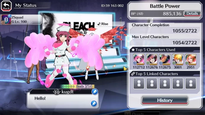 [GLOBAL]50K Orb|TYBW26[Meninas,Bambieta],Rukia,Ichigo 10th Anniv,Aizen Renewd,Duo Crescent,Etc|8K AccTic|CE ON|Klab ID(BBS2517)