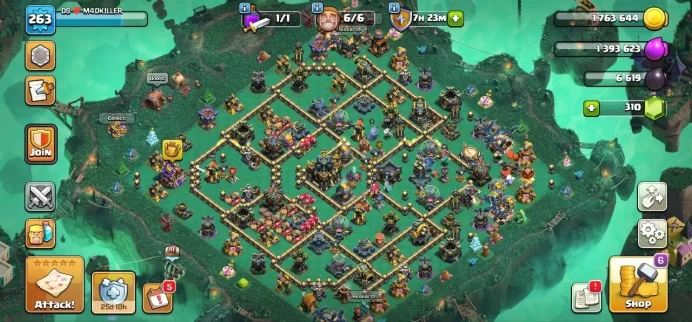 TH 17 Full Max, 11 Equipment Epic 3 Lv 27, 18 Hero Skin, Map Skin, Wall Full Max, Defense Max, Hero Max, Builder Hall Full Max, Magic Items