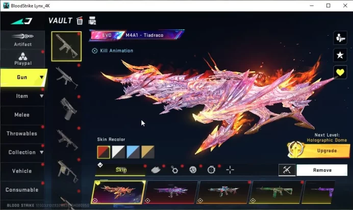 ASIA|3 EVO[M4A1-Tiadraco,AK47-Hellride Lv2,SCAR-Stellar Lv2]|17 ETERNAL|4 ULTRA Melee|Many Collab|NetEase|Check SS(BLS3715)