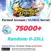 GLOBAL//[IOS only] 75000+Chrono Crystal】+Random 0-25LL|Baidan ID | The plot has been completed | DragonBall Legends