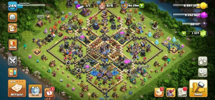 TH 18 Almost Max, 10 Equipment Epic, Defense Max, 17 Hero Skin, Builder Hall Max, Magic Items