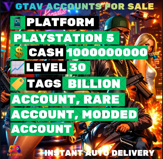 [PS5] 1 Billion (Cash + Cars) | RP Level 30 | Full Access | Instant Delivery ⸱ TGSOB111