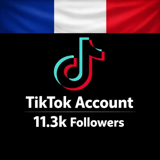 FR France| Account | TikTok Account 11.3k Real Followers 61k Likes Full access+Live Acess