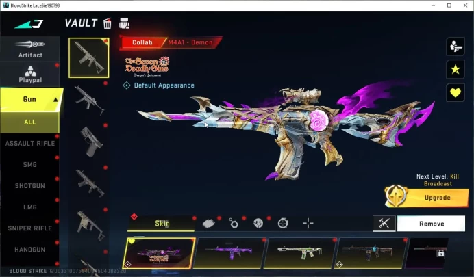 ASIA|Collab SDS M4A1-Demon,AK47-Sacred Axe Rhitta|4 ULTRA[Kraken,Emma,DeAgle,QBZ95]|LMT RPK-Vermilion|NetEase|Check SS(BLS3738)