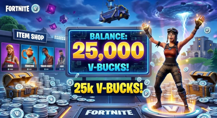 25000 V-Bucks [Any Platform] 100% Fast and Secure