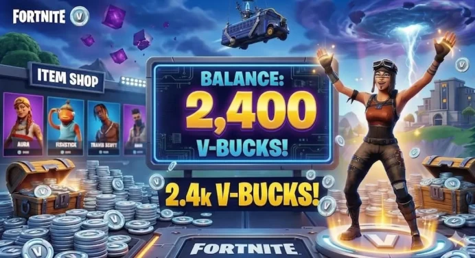 2400 V-Bucks [Any Platform] 100% Fast and Secure