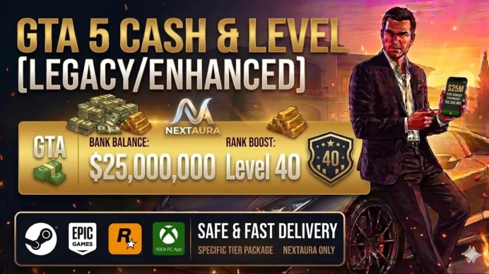 25M Cash + 40 RP Level  [Legacy/Enhanced] | Pure Cash and Level [Not Full game Account] Money and RP Level