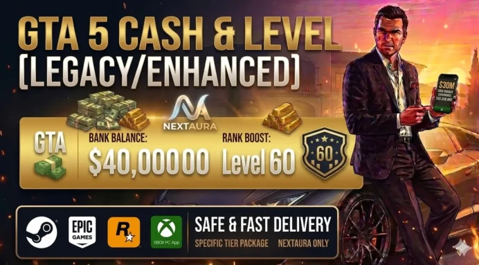 40M Cash + 60 RP Level [Legacy/Enhanced] | Pure Cash and Level [Not Full game Account] Money and RP Level