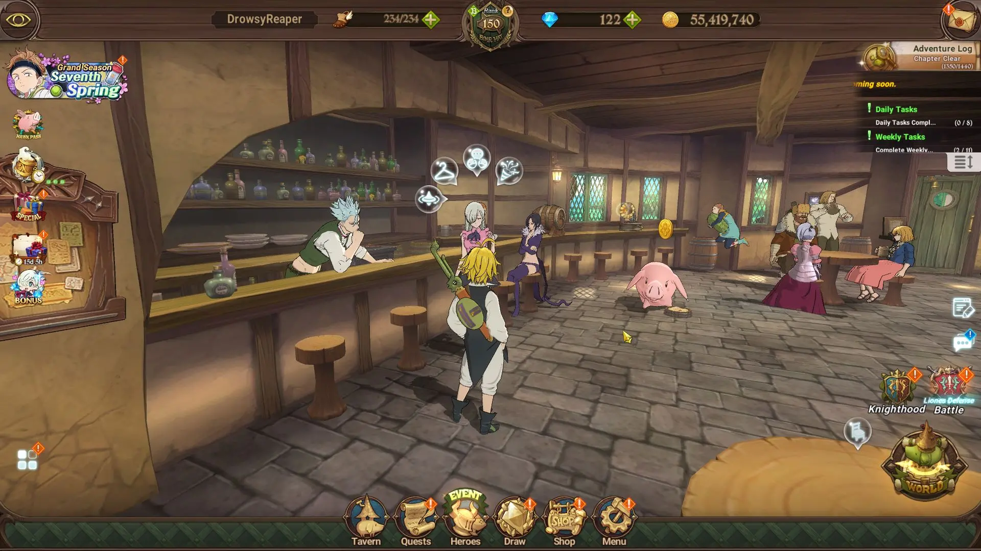 Compte Jeu 7DS Grand Cross – Global, Android/Apple, Neuf, Garantie à Vie