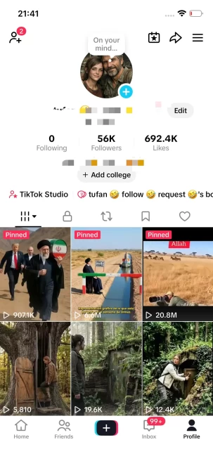 Instanly Delivery/ USA Monetized 56K Real Followers+690K Real Likes Account/ Creator Rewards Program Activated/ Full Access