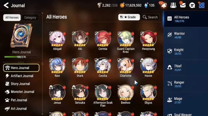 GLOBAL Unverif|13 ML(Notos,ATywin,NM LUna,Etc)+Stark+Fern,AS Flan,Setsuka,etc|PoH ON|2,2K Energy|295 Speed Ran|Stove(ES3706)